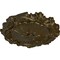 Ekena Millwork Plymouth Ceiling Medallion (Fits Canopies up to 1 5/8"), Hand-Painted Brass, 16 3/4"OD x 1 3/8"P CM16PLBRS - alternate 3